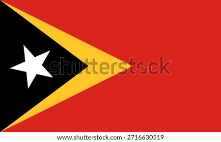 Timor Leste flag icon in high quality used in Timor Leste country