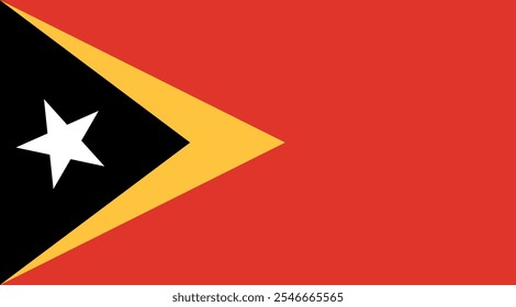 Timor Leste Bandeira Ilustração Premium Qualidade Alta Resolução 300DPI