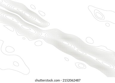 Timor Sea Topographic Map, Contour Vector Background.