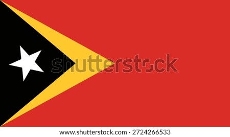Timor-Leste Flag. 28th November. Timor-Leste. Independence day. Flags. Flag. Flag of Timor-Leste. Star. Triangle. Red