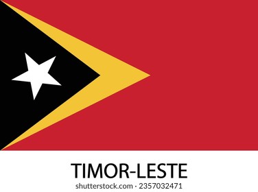 Timor-leste flag national flag vector art