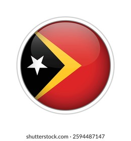 Timor-Leste national flag Official state symbol of country.