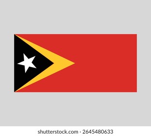 Ilustração do vetor da bandeira nacional de Timor-Leste