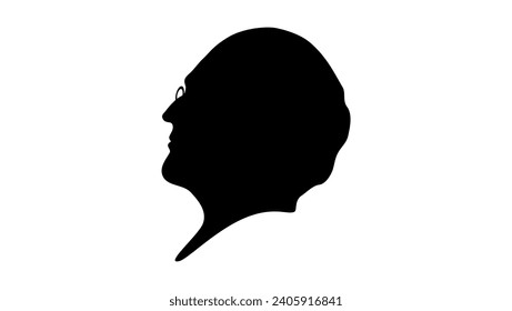 Timothy Dwight IV, black isolated silhouette