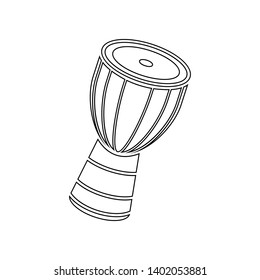 Timpani icon. Element of music instrument for mobile concept and web apps icon. Outline, thin line icon for website design and development, app development