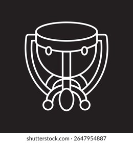 timpani icon illustration element design
