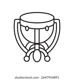 timpani icon illustration element design