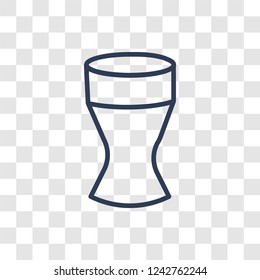 Timpani icon. Trendy linear Timpani logo concept on transparent background from Music collection