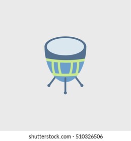timpani icon,flat design