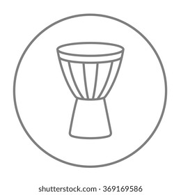 Timpani line icon.