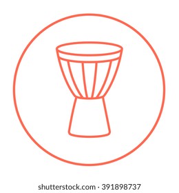 Timpani line icon.