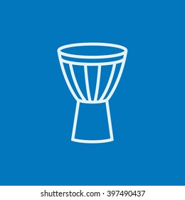 Timpani line icon.