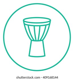 Timpani line icon.