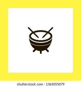 timpani vector icon. flat design
