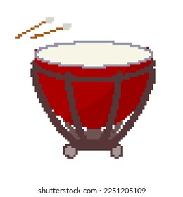 Timpani.Vector illustration that is easy to edit.