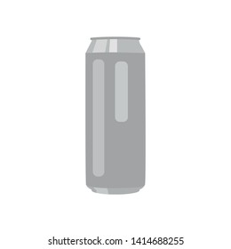 Tin beer can color vector icon. Flat design