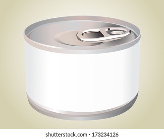 Tin with blank label