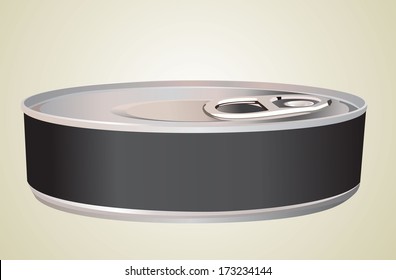 Tin with blank label