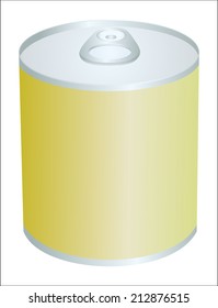 Tin with blank label