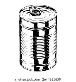 garrafas de estanho vetor linha arte ilustração desenho
