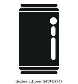Tin can drink icon simple vector. Vending machine. Java cooling