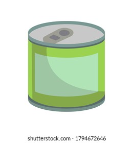 tin can icon of color style vector illustration design