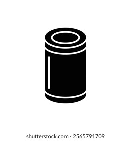 Tin can icon Vector flat thin line illustration