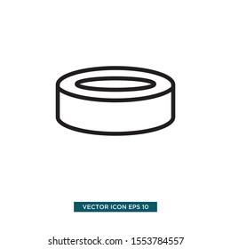 tin can icon vector illustration template black color