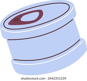 Ilustración vectorial de icono de lata