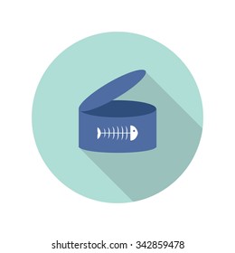 tin can icon. vector illustration