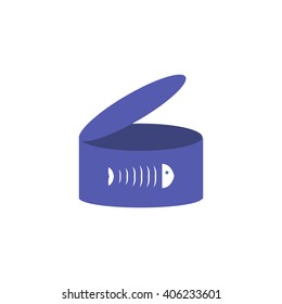 tin can icon. vector illustration