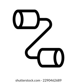 Tin Can Phone Icon Vector Symbol Design Illustration