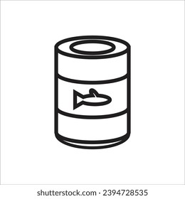 tin can vector icon line new icon