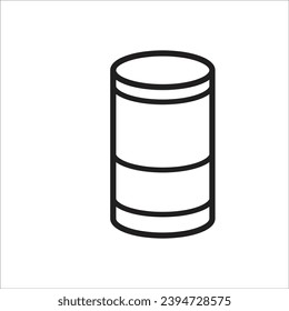 tin can vector icon line new icon