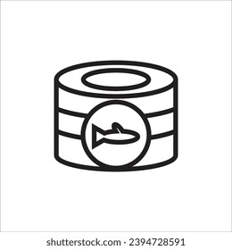 tin can vector icon line new icon