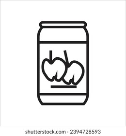 tin can vector icon line new icon