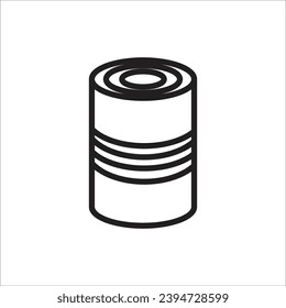 tin can vector icon line new icon
