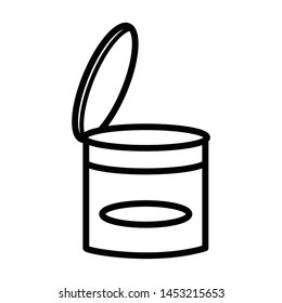 Tin cans icon vector design template