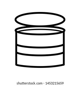 Tin cans icon vector design template