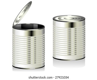 Tin Cans - Vector
