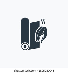 Tin foil icon isolated on clean background. Tin foil icon concept drawing icon in modern style. Vector illustration for your web mobile logo app UI design.