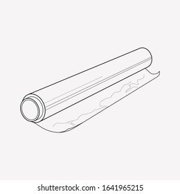 Tin foil icon line element. Vector illustration of tin foil icon line isolated on clean background for your web mobile app logo design.