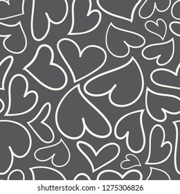 Tin Shanty Designs, vector, repeat pattern design,  hearts with funky, sassy feel. Vector design created with Adobe Illustrator CC
