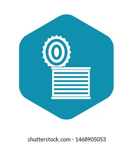 Tincan icon. Simple illustration of tincan vector icon for web