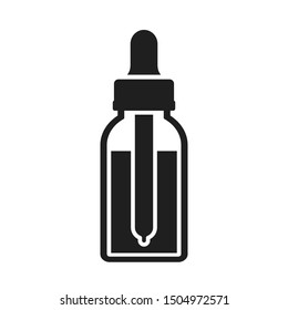 Tincture And Dropper Vector Icon On White Background