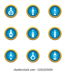 Tincture icons set. Flat set of 9 tincture vector icons for web isolated on white background