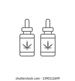 Tincture, marijuana icon. Element of marijuana icon. Thin line icon for website design and development, app development. Premium icon
