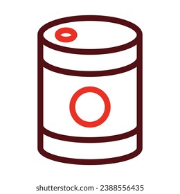 Tinned Food Vector Thick Line Two Color Icons For Personal And Commercial Use.
