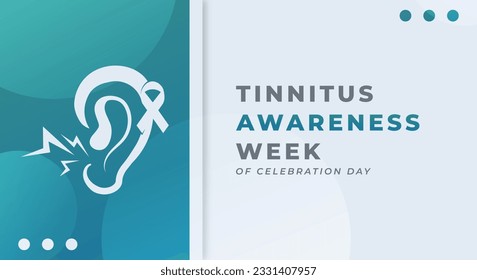 Tinnitus Awareness Week Celebración Vector Diseño Ilustración para fondo, afiche, pancarta, publicidad, tarjeta de felicitación