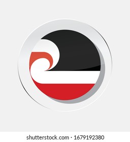 Tino Rangatiratanga Country Flag Circle Icon With A White Background